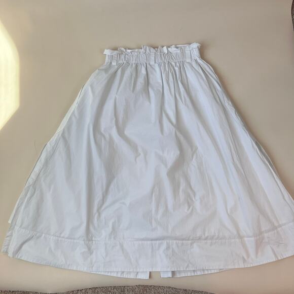 Everlane White Button-Front Mini Skirt - Picture 4 of 12